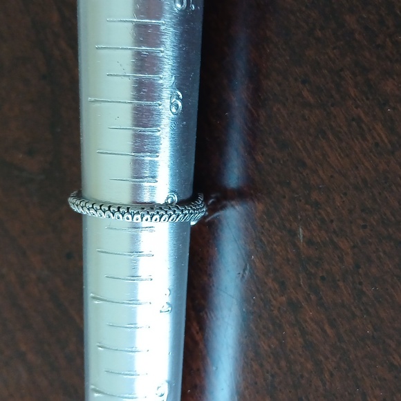 Silver 925 Angel Wing Ring Size 8 - Picture 2 of 5